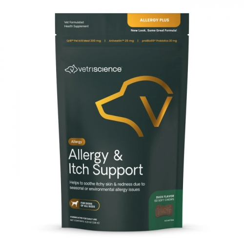 VetriScience 犬用抗過敏咀嚼片 60粒 (鴨肉味) [090029M.060]