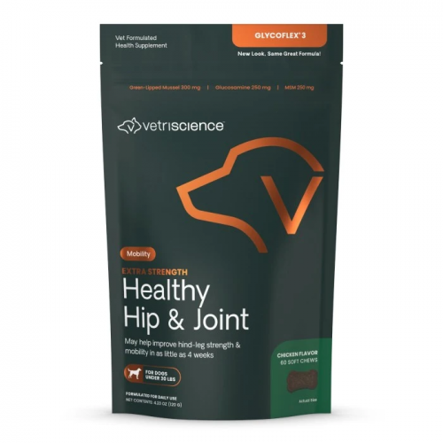 VetriScience 小型犬用第三階段關節寶咀嚼片 60粒 [30磅以下] (雞肉味)  [0900669.060]